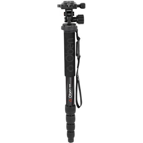 Oben CTM-2500 5-Section Carbon Fiber Monopod with VH-A30 Tilt Monopod Head Kit
