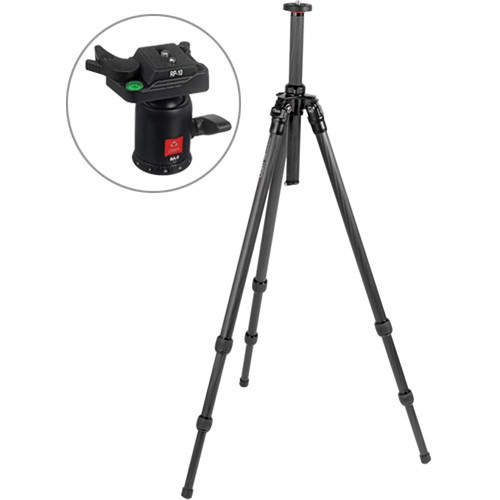 Oben CT-2300 3-Section Carbon Fiber Tripod with BA-0 Ball Head Kit