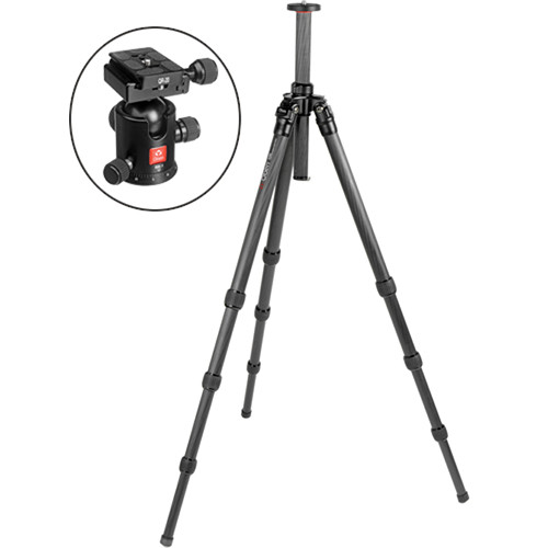Oben CT-2420 4-Section Carbon Fiber Tripod with BB-1 Ball Head Kit