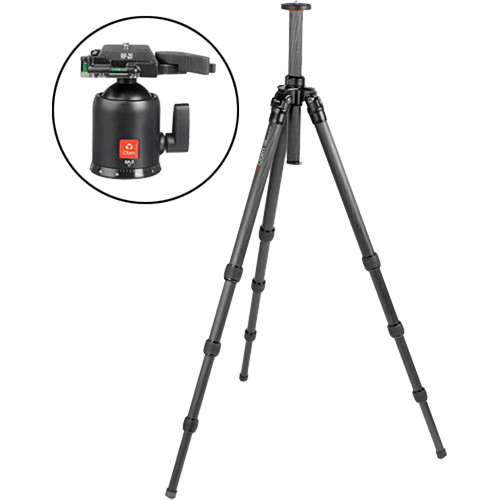 Oben CT-2420 4-Section Carbon Fiber Tripod with BA-2 Ball Head Kit