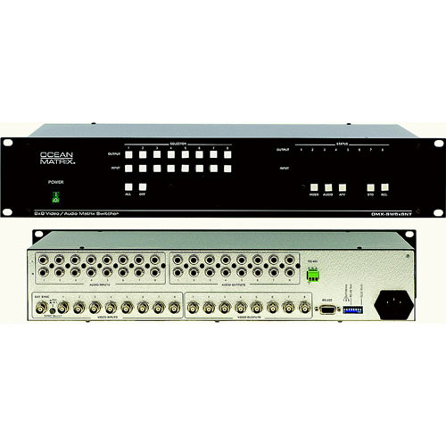 Ocean Matrix OMX-SW8X8NT 8x8 Video & Stereo Audio Matrix Switcher