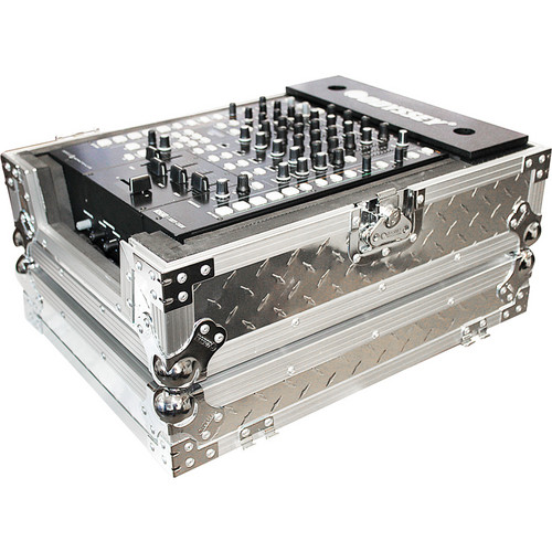 Odyssey FZ12MIXDIA Silver Diamond Plated 12" Wide DJ Mixer Flight Zone Case (Silver)
