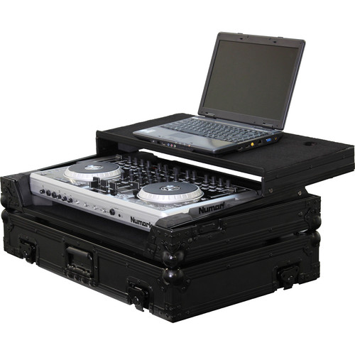 Odyssey FZGSN4BL Black Label Flight Zone Numark N4 DJ Controller Glide Style Case (Black)