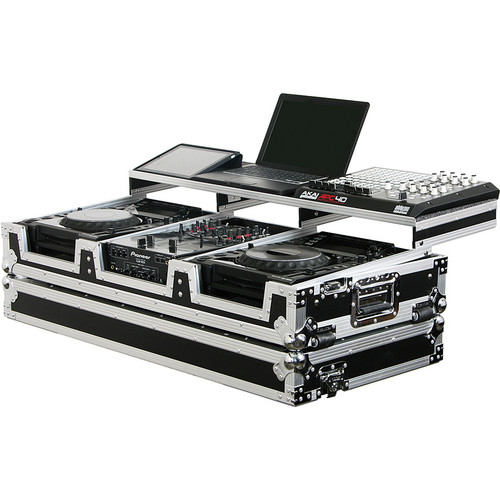 Odyssey FZGSP10CDJW Black Label Remixer Glide Style Series: CD/Digital Media Coffin (Black/Silver)