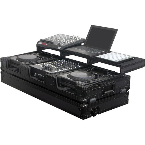 Odyssey Black Label Remixer Glide Style Series: CD/Digital Media DJ Coffin (Black)