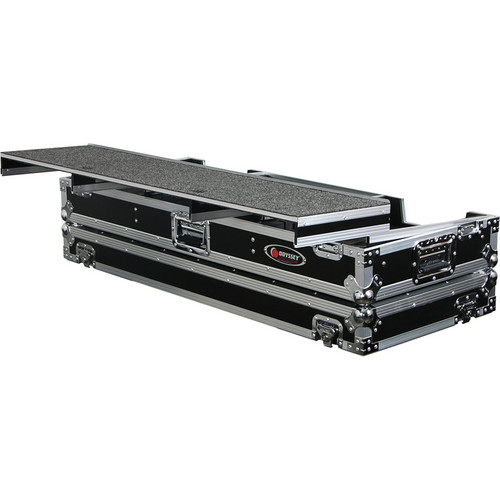 Odyssey Remixer Glide Style Series CD/Digital Media DJ Coffin (Black/Silver)
