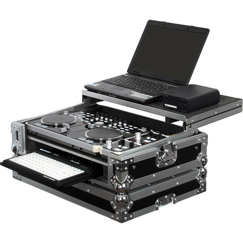 Odyssey FZGSVCI300FXGT Glide Style VESTAX VCI-300 / VFX-1 SERATO ITCH DJ MIDI Controller Case with Glide Tray (Black)
