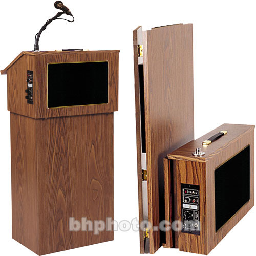 Oklahoma Sound Folding Sound Lectern #321 (Med. Oak)
