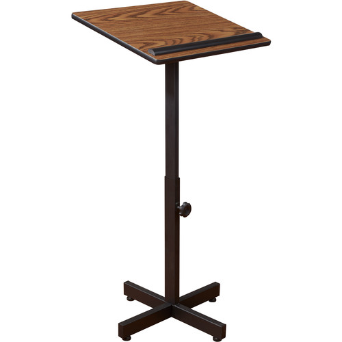 Oklahoma Sound Portable Presentation Lectern (Medium Oak Laminate)