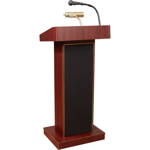 Oklahoma Sound 46" High #800x Sound Lectern (Mahogany Laminate)