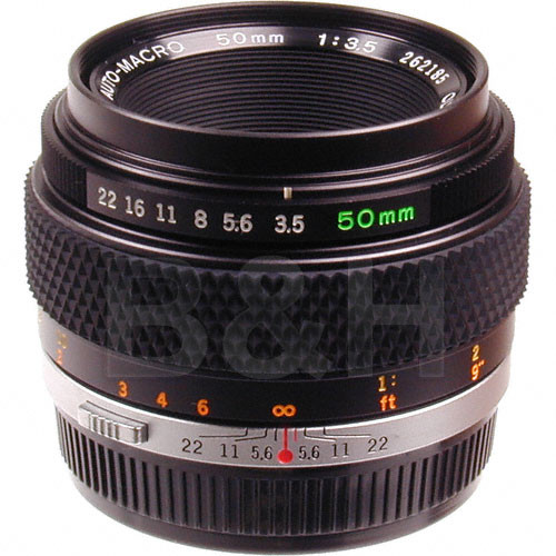 Olympus Normal Zuiko Macro 50mm f/3.5 Manual Focus Lens