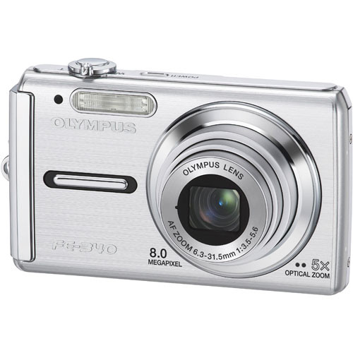 Olympus FE-340 Digital Camera (Silver) 226220 B&H Photo Video