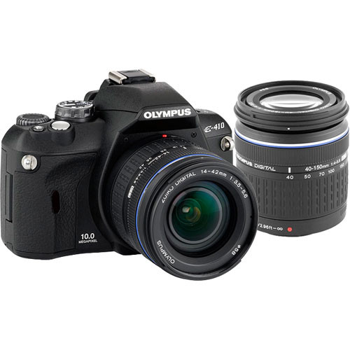 Olympus Evolt E-410 Digital Camera Kit with 14-42mm and 40-150mm Zuiko Digital Lens