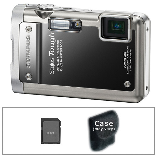 Olympus Stylus Tough-8010 Digital Camera with Basic Accessory Kit (Black)