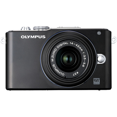 Olympus E-PL3 Mirrorless Micro Four Thirds Digital Camera with 14-42mm II f/3.5-5.6 Lens (Black)