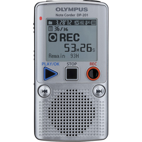 Olympus Note Corder DP-201 Digital Recorder