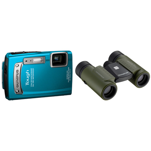 Olympus TG-320 Tough Digital Camera with 8x21 RC II Binocular