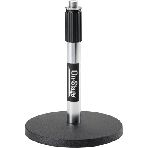 On-Stage DS7200C Adjustable Height Desktop Mic Stand (Chrome)