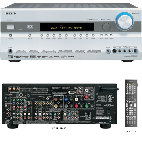 Onkyo TX-SR705S THX Select2 Home Theater Receiver (Silver)