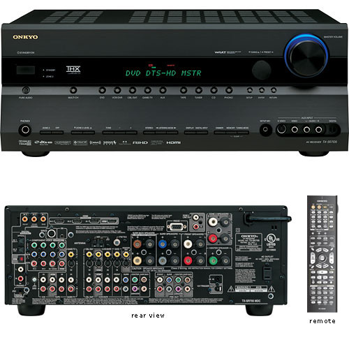 Onkyo TX-SR705B THX Select2 Home Theater Receiver (Black)