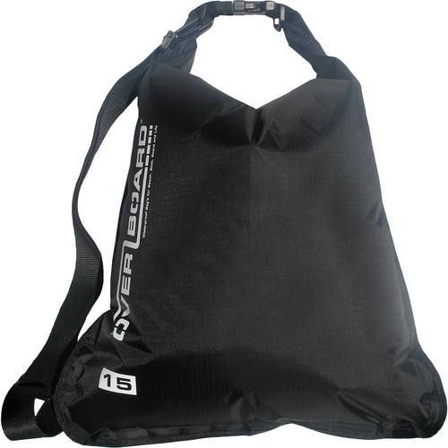 OverBoard Waterproof Dry Flat Bag (Black, 15L)