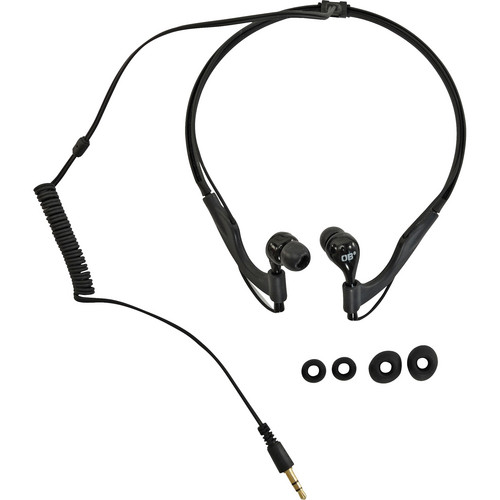 OverBoard OB1063 Waterproof In-Ear/Neckband Stereo Headphones (Black)