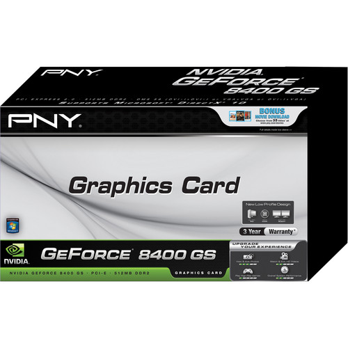 PNY nVIDIA GeForce 8400 GS 512MB R3 PCIe Display Card