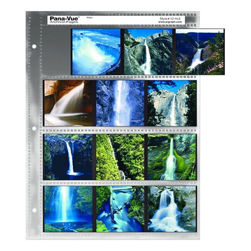 Pana-Vue 120 Archival Negative Page (4 Strip, 3 Frames, 100 Pages)