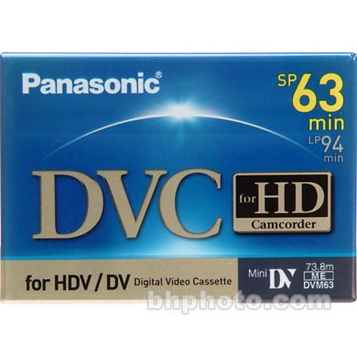 Panasonic AY-DVM63HD HDV Cassette (63 Minutes)