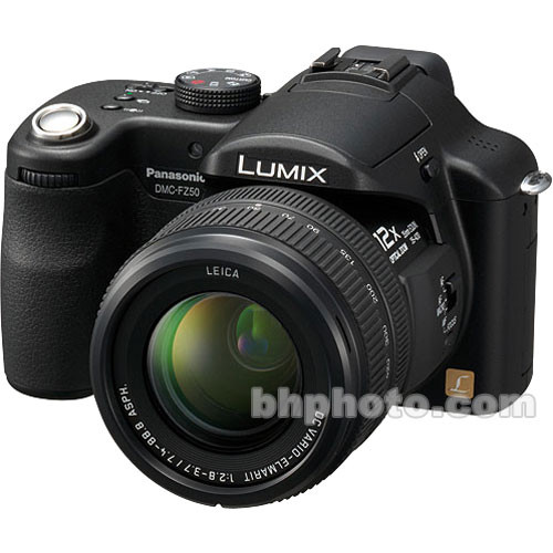 Panasonic Lumix DMC-FZ50 Digital Camera (Black) DMCFZ50K B&H