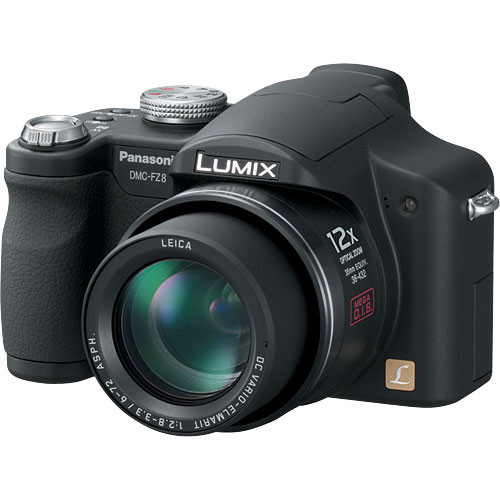 Panasonic Lumix DMC-FZ8 Digital Camera (Black) DMCFZ8K B&H Photo