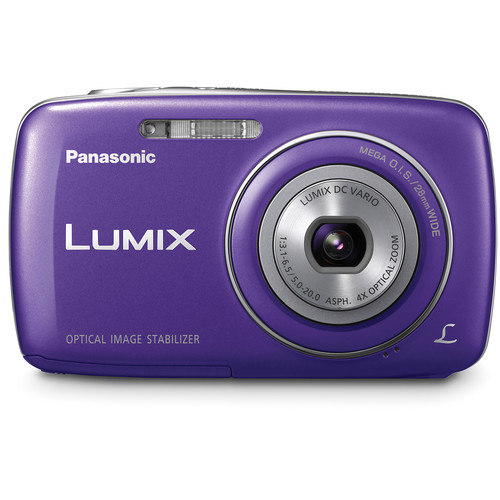 LUMIX コンパクトデジタルカメラ パープル Panasonic Lumix DMC-S3 Digital Camera (Blue) DMC-S3A B&H Photo