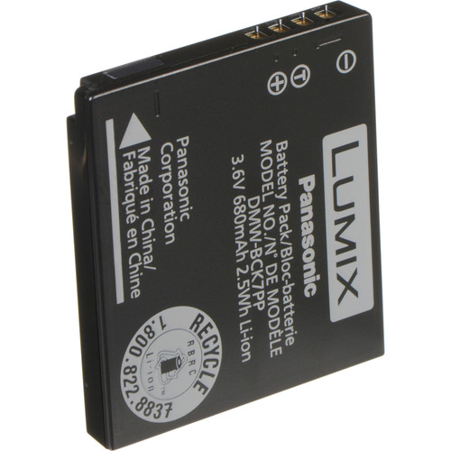 Panasonic DMW-BCK7 Lithium-Ion Battery (680mAh) DMW-BCK7 B&H