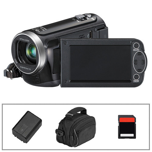 Panasonic HC-V100 HD Camcorder, Battery, Camera Bag & Memory
