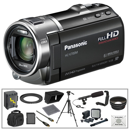Panasonic HC-X900K 3D Ready Full HD Camcorder with Deluxe Accessories B&H Kit