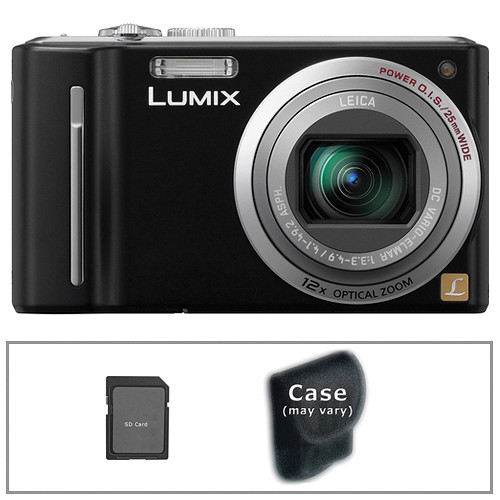 Panasonic LUMIX DMC-ZS5 Digital Camera with Basic Accessory Kit (Black)