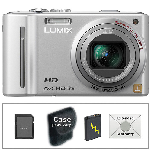 Panasonic LUMIX DMC-ZS7 Digital Camera with Deluxe Accessory Kit (Silver)
