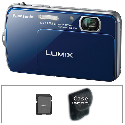 Panasonic Lumix DMC-FP7 Digital Camera Kit (Blue)