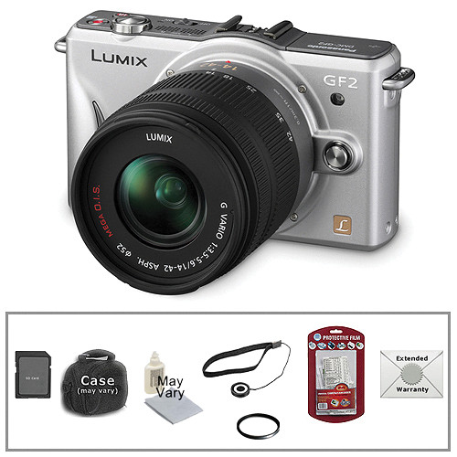 Panasonic Lumix DMC-GF2 Digital Micro 4/3 Camera w/14-42mm Lens