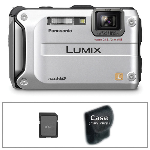 Panasonic Lumix DMC-TS3 Digital Camera with Basic Accessory Kit (Silver)