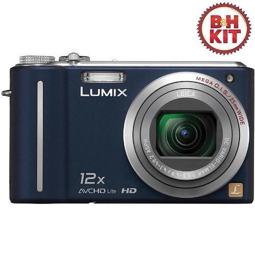 Panasonic Lumix DMC-ZS3 Digital Camera (Blue) with Basic Accessory Kit