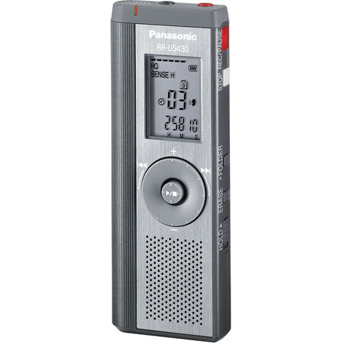 Panasonic RR-US430 Digital Voice Recorder with 33 Hours of Recording Time