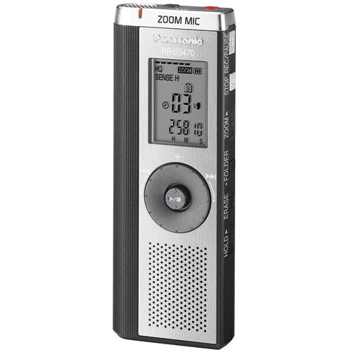 Panasonic RR-US470 Digital Voice Recorder with 134 Hours of Recording Time