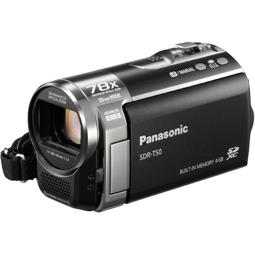 Panasonic SDR-T50 Standard Definition PAL Camcorder SDRT50E B&H