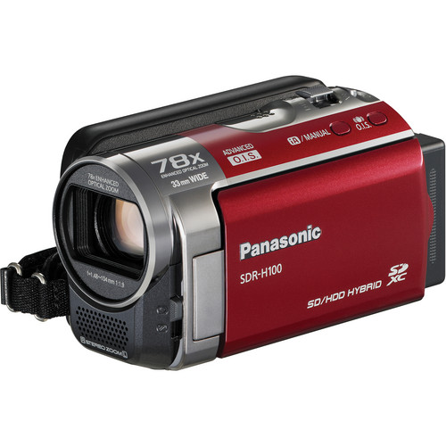 Panasonic SDR-H100 Camcorder (Red)