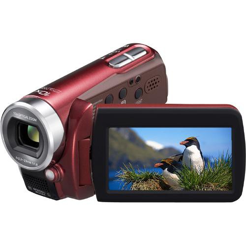 Panasonic SDR-S15 SD Card Standard Definition Camcorder (Maroon)