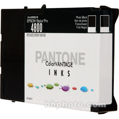 Pantone ColorVANTAGE Photo Black Ink Cartridge for Epson Stylus Pro 4800