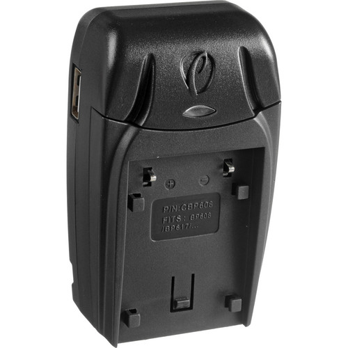 Pearstone Compact AC/DC Charger for Canon BP-608 and BP-617 Battery