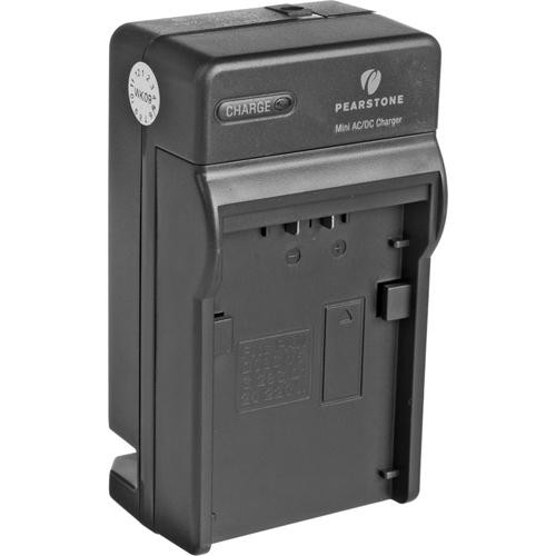 Pearstone Mini AC/DC Battery Charger for Panasonic CGRD Series