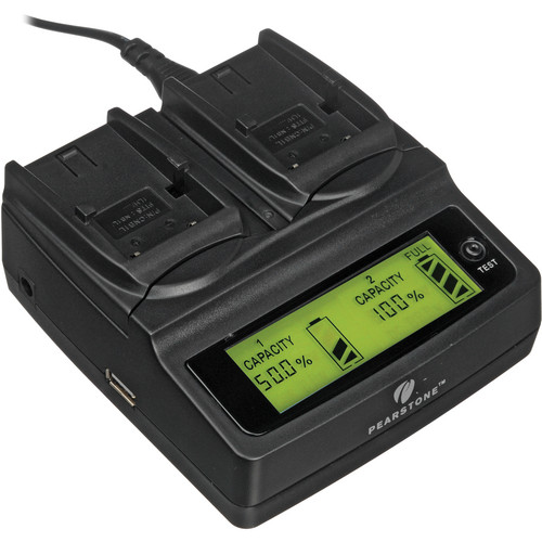 Pearstone Duo Battery Charger for Canon NB-1L & NB-1LH